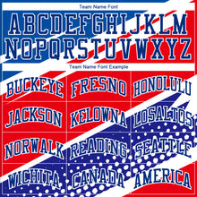 Загрузить изображение в средство просмотра галереи, Custom Royal Royal-Red Round Neck Sublimation Basketball Suit Jersey