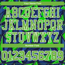 Загрузить изображение в средство просмотра галереи, Custom Royal Neon Green-White Round Neck Sublimation Basketball Suit Jersey