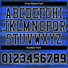 Загрузить изображение в средство просмотра галереи, Custom Royal Black-White Round Neck Sublimation Basketball Suit Jersey