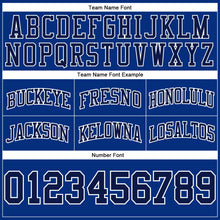 Загрузить изображение в средство просмотра галереи, Custom Royal Navy-White Authentic Throwback Basketball Shorts