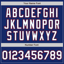 Load image into Gallery viewer, Custom Royal White-Red Authentic Baseball Jersey