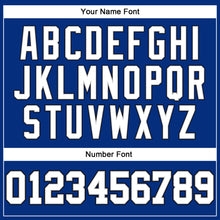 Load image into Gallery viewer, Custom Royal White Pinstripe White Gray-Black Authentic Basketball Jersey