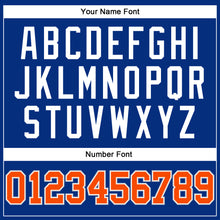 Загрузить изображение в средство просмотра галереи, Custom Royal Orange-Gray Authentic Throwback Basketball Jersey