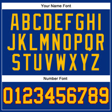 Загрузить изображение в средство просмотра галереи, Custom Royal Gold-Maroon Authentic Throwback Basketball Jersey