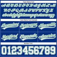 Загрузить изображение в средство просмотра галереи, Custom Royal White-Kelly Green Authentic Throwback Basketball Shorts