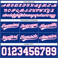 Загрузить изображение в средство просмотра галереи, Custom Royal White-Pink Authentic Throwback Basketball Shorts