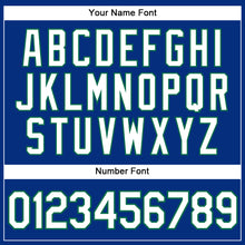 Загрузить изображение в средство просмотра галереи, Custom Royal White-Kelly Green Authentic Baseball Jersey