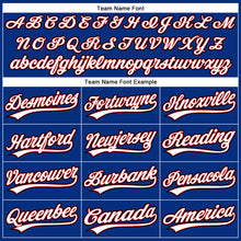 Laden Sie das Bild in den Galerie-Viewer, Custom Royal Red Pinstripe White-Black Authentic Baseball Jersey