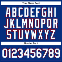 Загрузить изображение в средство просмотра галереи, Custom Royal White Pinstripe Red Authentic Baseball Jersey