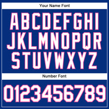 Загрузить изображение в средство просмотра галереи, Custom Royal White Pinstripe Pink Authentic Baseball Jersey