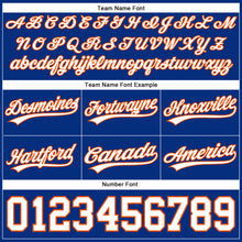 Laden Sie das Bild in den Galerie-Viewer, Custom Royal White-Orange Authentic Basketball Shorts