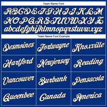 Laden Sie das Bild in den Galerie-Viewer, Custom Royal White-Black Performance T-Shirt