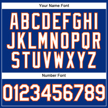 Загрузить изображение в средство просмотра галереи, Custom Royal White-Orange Performance T-Shirt