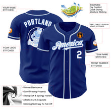 Загрузить изображение в средство просмотра галереи, Custom Royal White-Light Blue Authentic Baseball Jersey