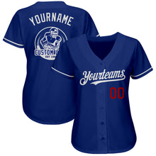 Загрузить изображение в средство просмотра галереи, Custom Royal Red-White Authentic Baseball Jersey