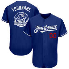 Загрузить изображение в средство просмотра галереи, Custom Royal Red-White Authentic Baseball Jersey