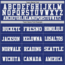 Laden Sie das Bild in den Galerie-Viewer, Custom Royal White-Gray Mesh Authentic Football Jersey