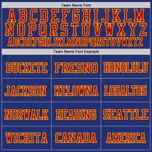 Загрузить изображение в средство просмотра галереи, Custom Royal Red-Yellow Mesh Authentic Football Jersey