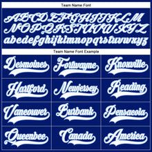 Load image into Gallery viewer, Custom Royal White-Light Blue Hockey Lace Neck Jersey