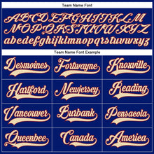 Load image into Gallery viewer, Custom Royal City Cream-Crimson Hockey Lace Neck Jersey