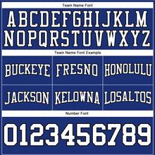 Загрузить изображение в средство просмотра галереи, Custom Stitched Royal White-Black Football Pullover Sweatshirt Hoodie