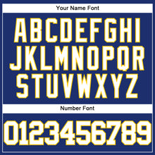 Charger l'image dans la galerie, Custom Royal White-Yellow Authentic Baseball Jersey