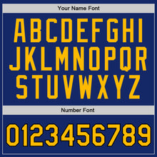 Загрузить изображение в средство просмотра галереи, Custom Royal Gold-Black Authentic Throwback Basketball Jersey