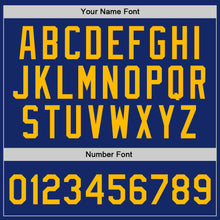 Laden Sie das Bild in den Galerie-Viewer, Custom Royal Gold-White Authentic Throwback Basketball Jersey