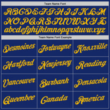 Laden Sie das Bild in den Galerie-Viewer, Custom Royal Gold-White Authentic Throwback Basketball Jersey