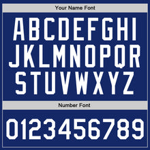 Laden Sie das Bild in den Galerie-Viewer, Custom Royal White Authentic Throwback Basketball Jersey