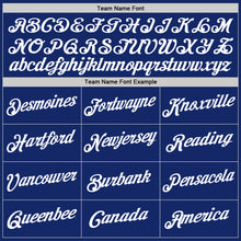 Laden Sie das Bild in den Galerie-Viewer, Custom Royal White Authentic Throwback Basketball Jersey