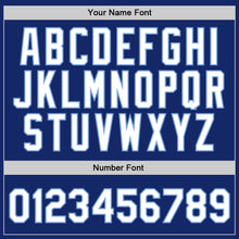 Загрузить изображение в средство просмотра галереи, Custom Royal White-Light Blue Authentic Throwback Basketball Jersey