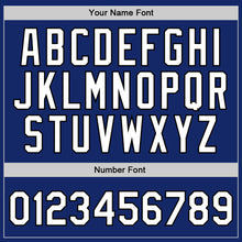 Загрузить изображение в средство просмотра галереи, Custom Royal White-Black Authentic Throwback Basketball Jersey