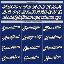 Загрузить изображение в средство просмотра галереи, Custom Royal White-Black Authentic Throwback Basketball Jersey