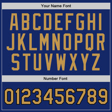 Загрузить изображение в средство просмотра галереи, Custom Royal Old Gold-Black Authentic Throwback Basketball Jersey