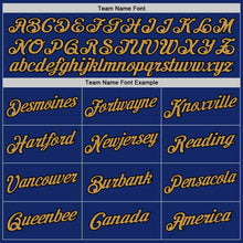 Загрузить изображение в средство просмотра галереи, Custom Royal Old Gold-Black Authentic Throwback Basketball Jersey