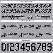 Laden Sie das Bild in den Galerie-Viewer, Custom Gray Black Pinstripe Black-White Authentic Basketball Shorts