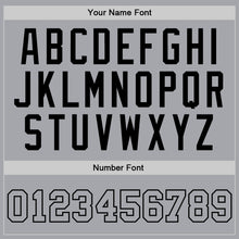 Charger l'image dans la galerie, Custom Gray Gray-Black Authentic Throwback Basketball Jersey