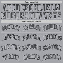 Charger l'image dans la galerie, Custom Gray Gray-Black Authentic Throwback Basketball Jersey