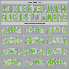Charger l'image dans la galerie, Custom Gray Neon Green-White Authentic Throwback Basketball Jersey
