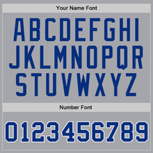 Laden Sie das Bild in den Galerie-Viewer, Custom Gray Royal-White Authentic Throwback Basketball Jersey