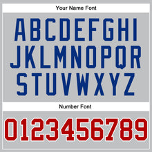 Загрузить изображение в средство просмотра галереи, Custom Gray Red-Royal Authentic Throwback Basketball Jersey