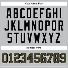 Load image into Gallery viewer, Custom Gray Olive-Black Authentic Throwback Basketball Jersey