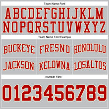 Загрузить изображение в средство просмотра галереи, Custom Gray Red-Cream Authentic Throwback Basketball Shorts