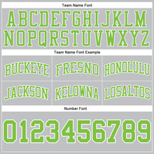 Загрузить изображение в средство просмотра галереи, Custom Gray Neon Green-White Authentic Throwback Basketball Shorts