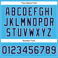 Загрузить изображение в средство просмотра галереи, Custom Sky Blue Navy-White Authentic Baseball Jersey