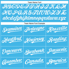 Загрузить изображение в средство просмотра галереи, Custom Sky Blue White Authentic Baseball Jersey