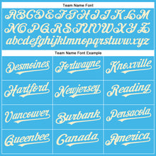 Загрузить изображение в средство просмотра галереи, Custom Sky Blue Cream Authentic Baseball Jersey