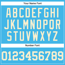 Загрузить изображение в средство просмотра галереи, Custom Sky Blue Cream Authentic Baseball Jersey