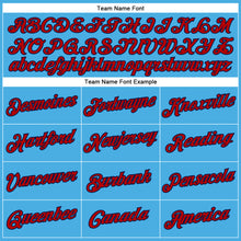 Laden Sie das Bild in den Galerie-Viewer, Custom Sky Blue Red-Navy Performance T-Shirt